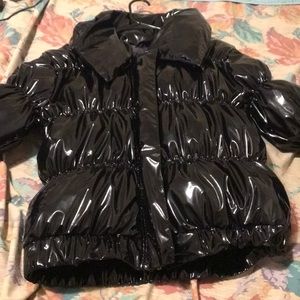 PUFFER BLACK COAT